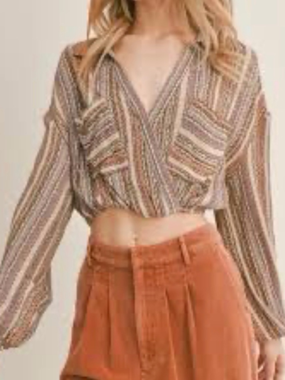 SAGE surplus Crop Top